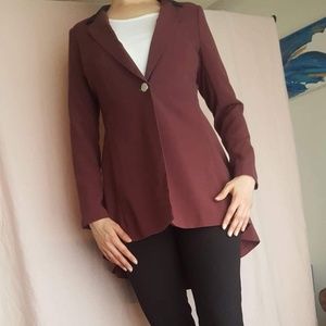 Flare Blazer High Low cut